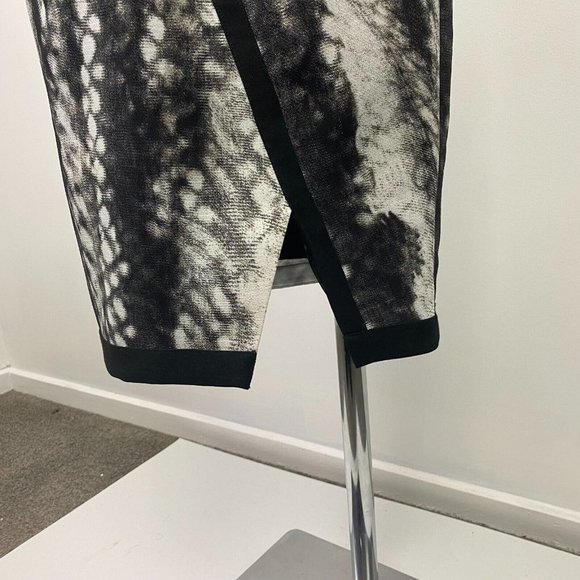 David Lawrence Size 8 Black White Women's Dress Pencil Sleeveless Workwear - Picture 6 of 15